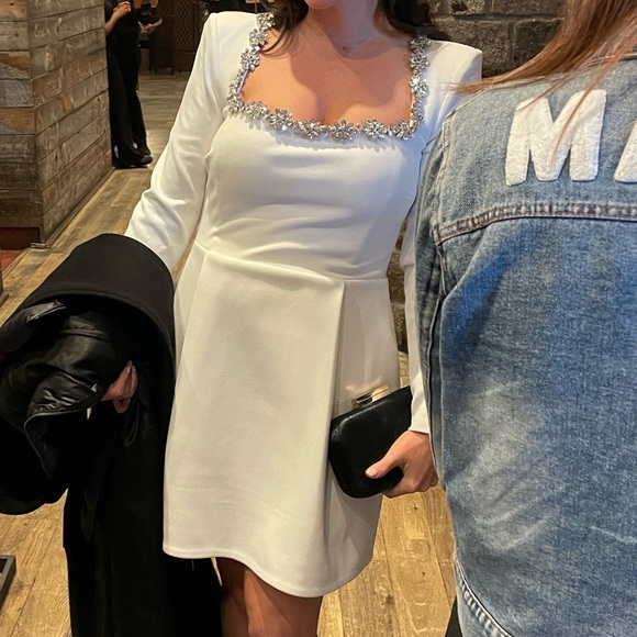 Nadine Merabi Kimberly rhinestone long sleeve - worn once. - Picture 9 of 10